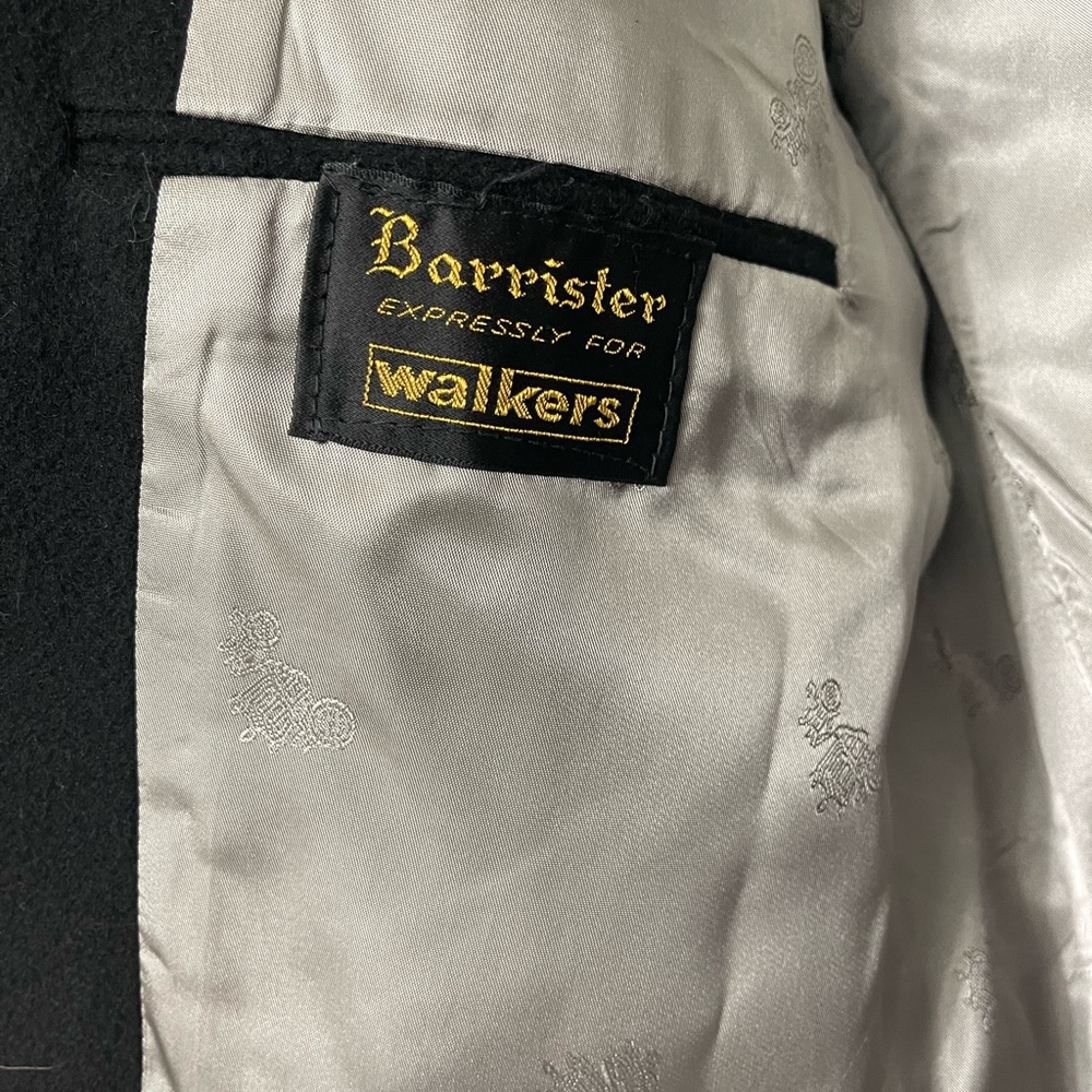 Barrister expressly for Walkers 100% cashmere black men’s blazer - Picture 5 of 15